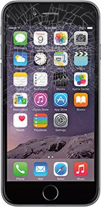 iPhone 6 con vetro rotto