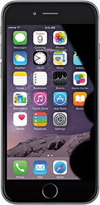 iPhone 6 con LCD rotto e macchine scure
