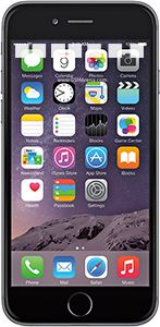 iPhone 6 con LCD rotto e macchine scure