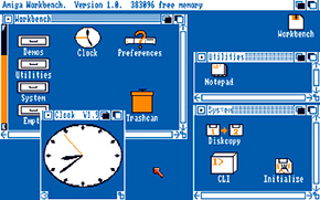 La prima versione del Workbench di AmigaOS