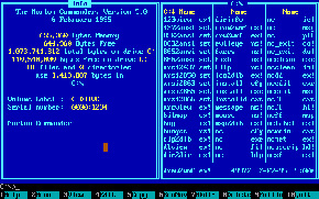 Una finestra di MS-DOS