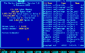 Una finestra di MS-DOS