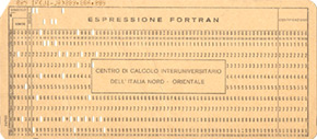 Una scheda perforata